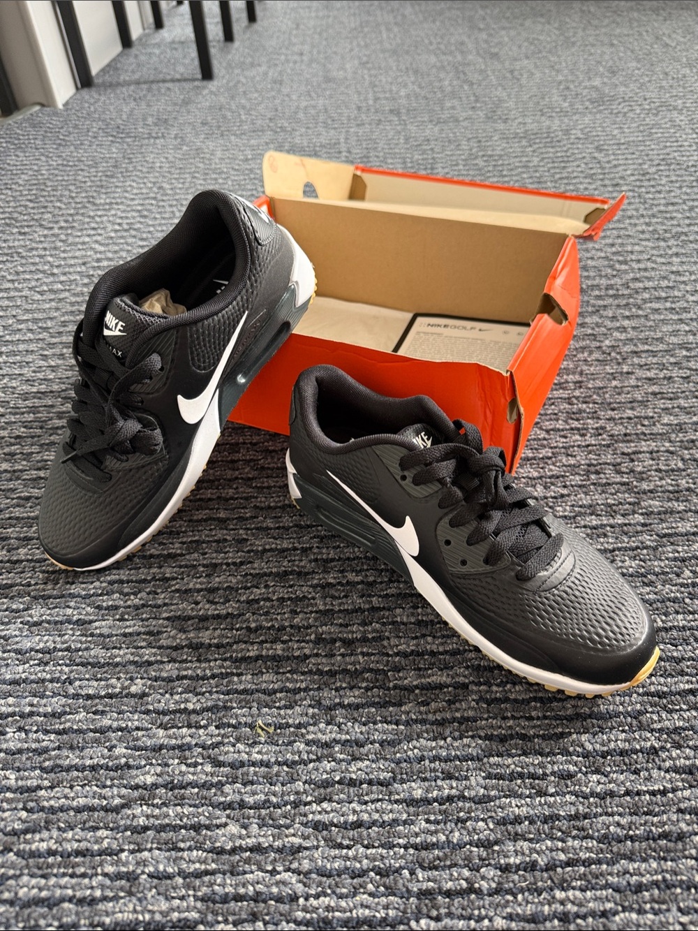 Nike Air Max 90G Black and White Women's Athletic Sneakers